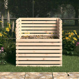 Composter 100x100x102 cm Solid Wood Pine - Side View