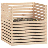 Composter 100x100x102 cm Solid Wood Pine - Top-Down View