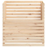 Composter 100x100x102 cm Solid Wood Pine - 45-Degree Angle