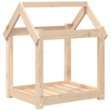 Dog Bed 61x50x70 cm Solid Wood Pine - Front View