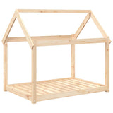 Dog Bed 111x80x100 cm Solid Wood Pine - Front View