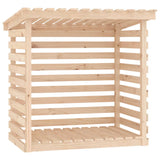 Firewood Rack 108x73x108 cm Solid Wood Pine - Front View