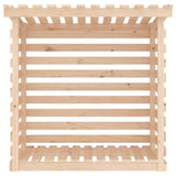 Firewood Rack 108x73x108 cm Solid Wood Pine - 45-Degree Angle