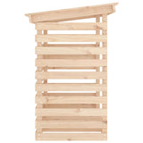 Firewood Rack 108x73x108 cm Solid Wood Pine - Rear View