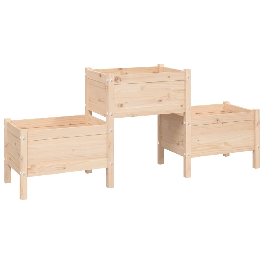Planter 178.5x44x75 cm Solid Wood Pine