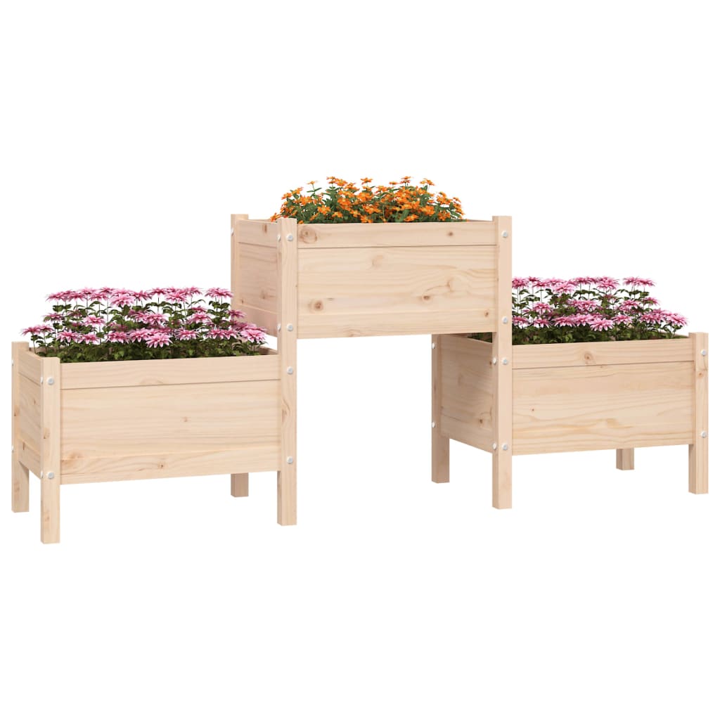 Planter 178.5x44x75 cm Solid Wood Pine