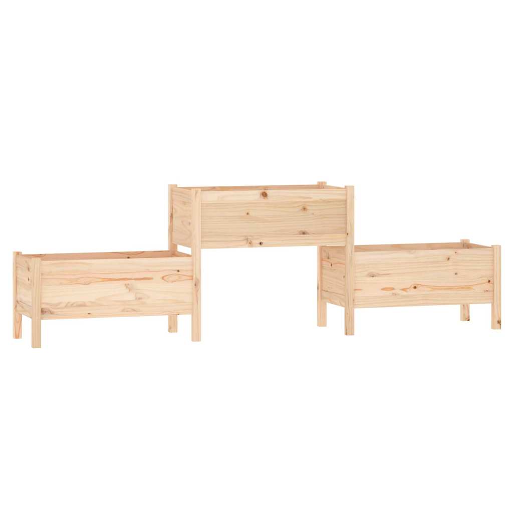 Planter 245.5x44x75 cm Solid Wood Pine