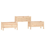 Planter 245.5x44x75 cm Solid Wood Pine