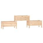 Planter 245.5x44x75 cm Solid Wood Pine