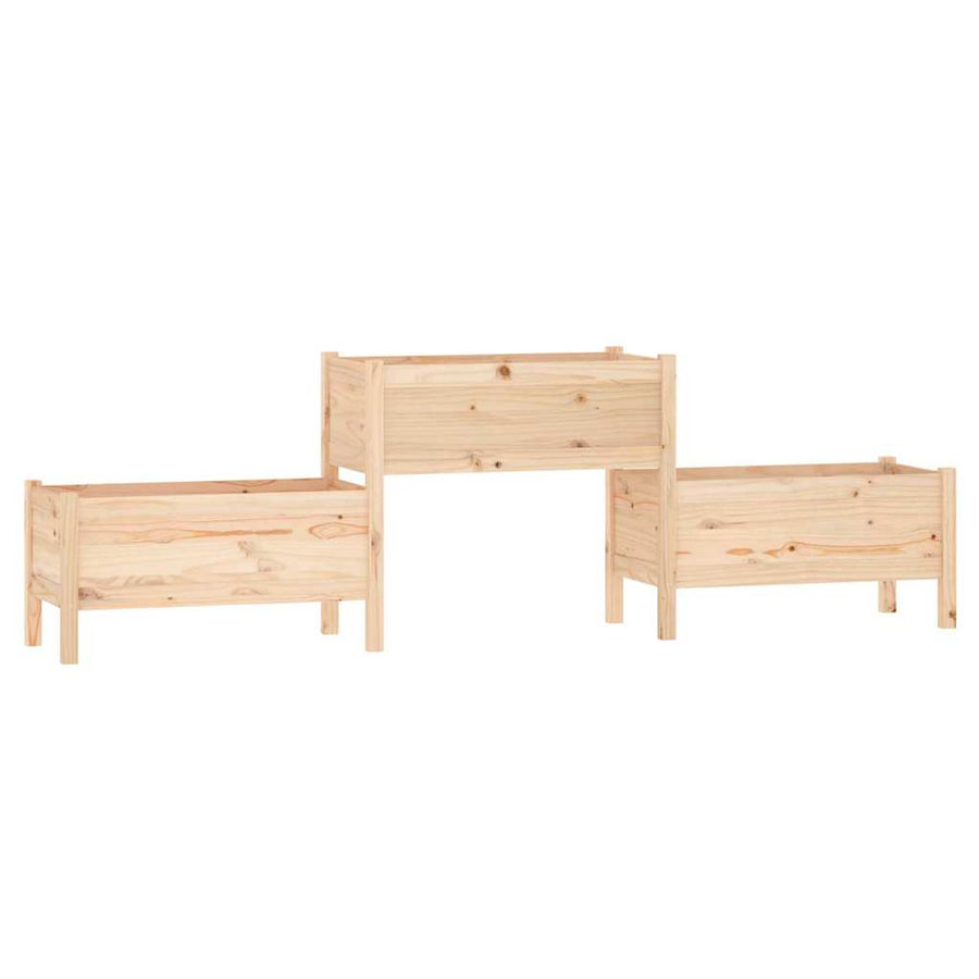 Planter 245.5x44x75 cm Solid Wood Pine