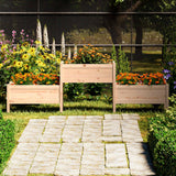 Planter 245.5x44x75 cm Solid Wood Pine
