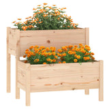Planter 84.5x84x75 cm Solid Wood Pine - Side View