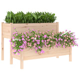 Planter 110x84x75 cm Solid Wood Pine - Top-Down View