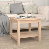 Coffee Table 50x50x45 cm Solid Wood Pine - Side View