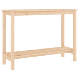 Console Table 110x40x80 cm Solid Wood Pine - Front View