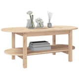 Coffee Table 110x55x45 cm Solid Wood Pine - Top-Down View