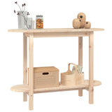 Console Table 110x40x80 cm Solid Wood Pine - Top-Down View