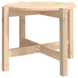 Coffee Table Ø 62,5x45 cm Solid Wood Pine - Front View