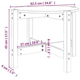 Coffee Table ?62,5x45 cm Solid Wood Pine