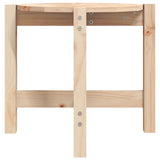 Coffee Table ?52.5x45 cm Solid Wood Pine - Rear View