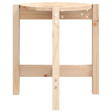 Coffee Table ?42.5x45 cm Solid Wood Pine - Rear View