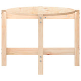Coffee Table 118x63x45 cm Solid Wood Pine - Rear View