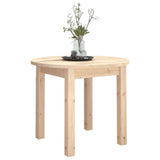 Coffee Table Ø 55x45 cm Solid Wood Pine - Top-Down View