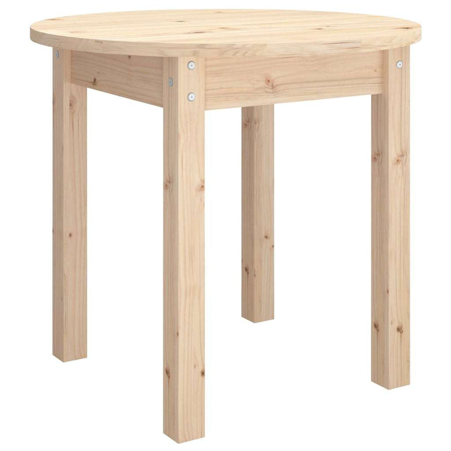 Coffee Table Ø 45x40 cm Solid Wood Pine