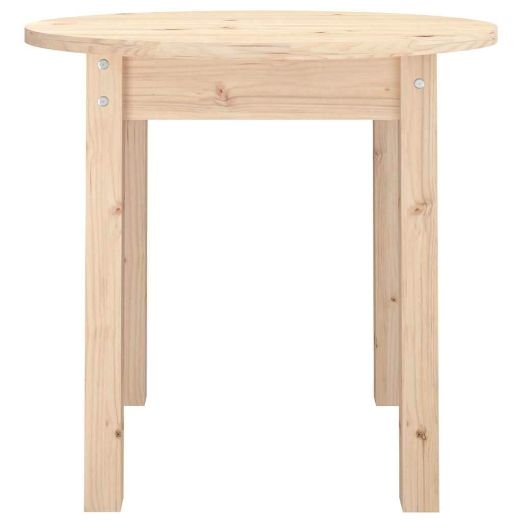 Coffee Table Ø 45x40 cm Solid Wood Pine