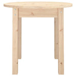 Coffee Table Ø 45x40 cm Solid Wood Pine