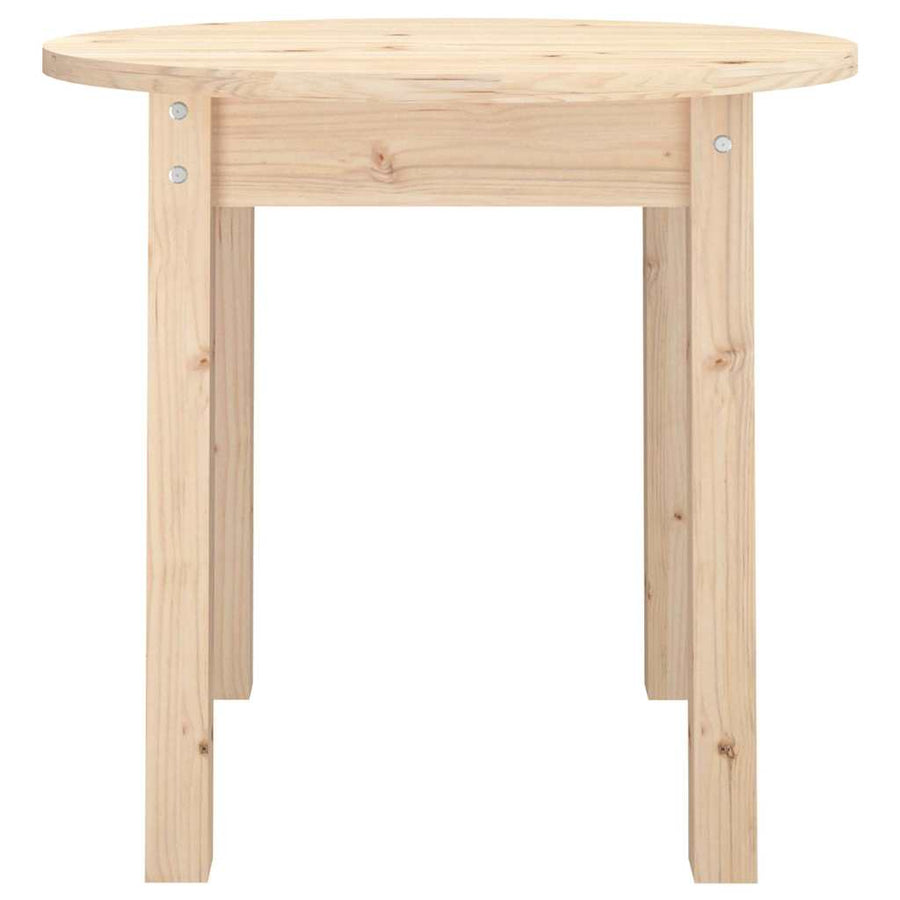 Coffee Table Ø 45x40 cm Solid Wood Pine