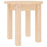 Coffee Table Ø 35x35 cm Solid Wood Pine - Front View