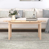 Coffee Table 110x55x45 cm Solid Wood Pine - Side View