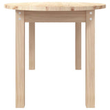 Coffee Table 110x55x45 cm Solid Wood Pine - Close-Up Angle