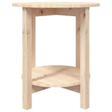 Coffee Table Ø 55x60 cm Solid Wood Pine - 45-Degree Angle