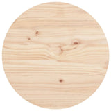 Coffee Table Ø 55x60 cm Solid Wood Pine - Rear View