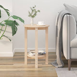 Coffee Table Ø 40x60 cm Solid Wood Pine - Side View