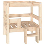 Dog Bed 55.5x53.5x60 cm Solid Wood Pine
