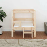 Dog Bed 55.5x53.5x60 cm Solid Wood Pine - Side View