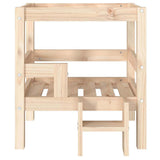 Dog Bed 55.5x53.5x60 cm Solid Wood Pine - 45-Degree Angle