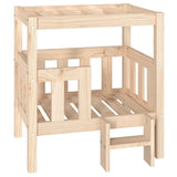 Dog Bed 65.5x50.5x70 cm Solid Wood Pine - Front View