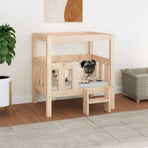 Dog Bed 65,5x50,5x70 cm Solid Wood Pine