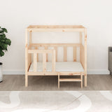 Dog Bed 105.5x83.5x100 cm Solid Wood Pine - Side View