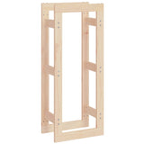 Firewood Rack 41x25x100 cm Solid Wood Pine - Front View