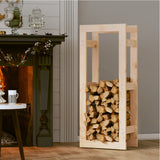 Firewood Rack 41x25x100 cm Solid Wood Pine - Side View