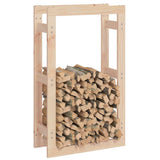 Firewood Rack 60x25x100 cm Solid Wood Pine - Top-Down View
