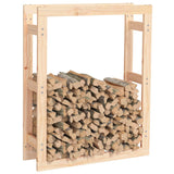 Firewood Rack 80x25x100 cm Solid Wood Pine - Top-Down View