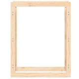 Firewood Rack 80x25x100 cm Solid Wood Pine - 45-Degree Angle