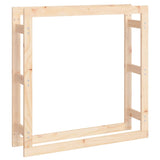 Firewood Rack 100x25x100 cm Solid Wood Pine - Front View