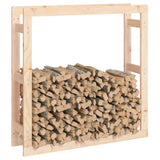 Firewood Rack 100x25x100 cm Solid Wood Pine - Top-Down View